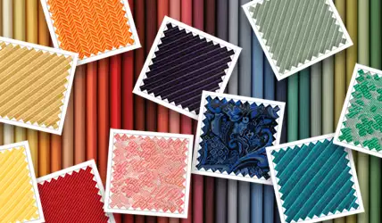 Different fabric swatches available for free 